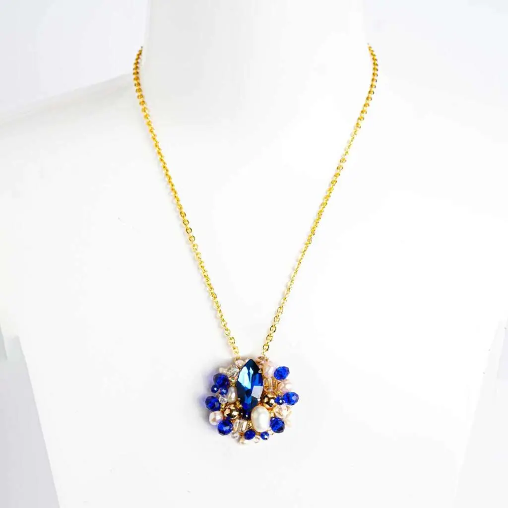 Mini pendentif bleu