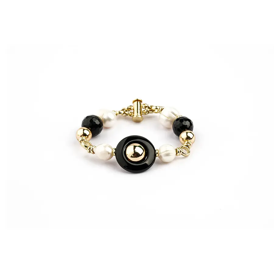 Bracelet ROMANCIA perle onyx