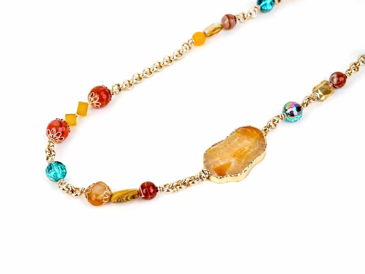 Sautoir AGATE Miel