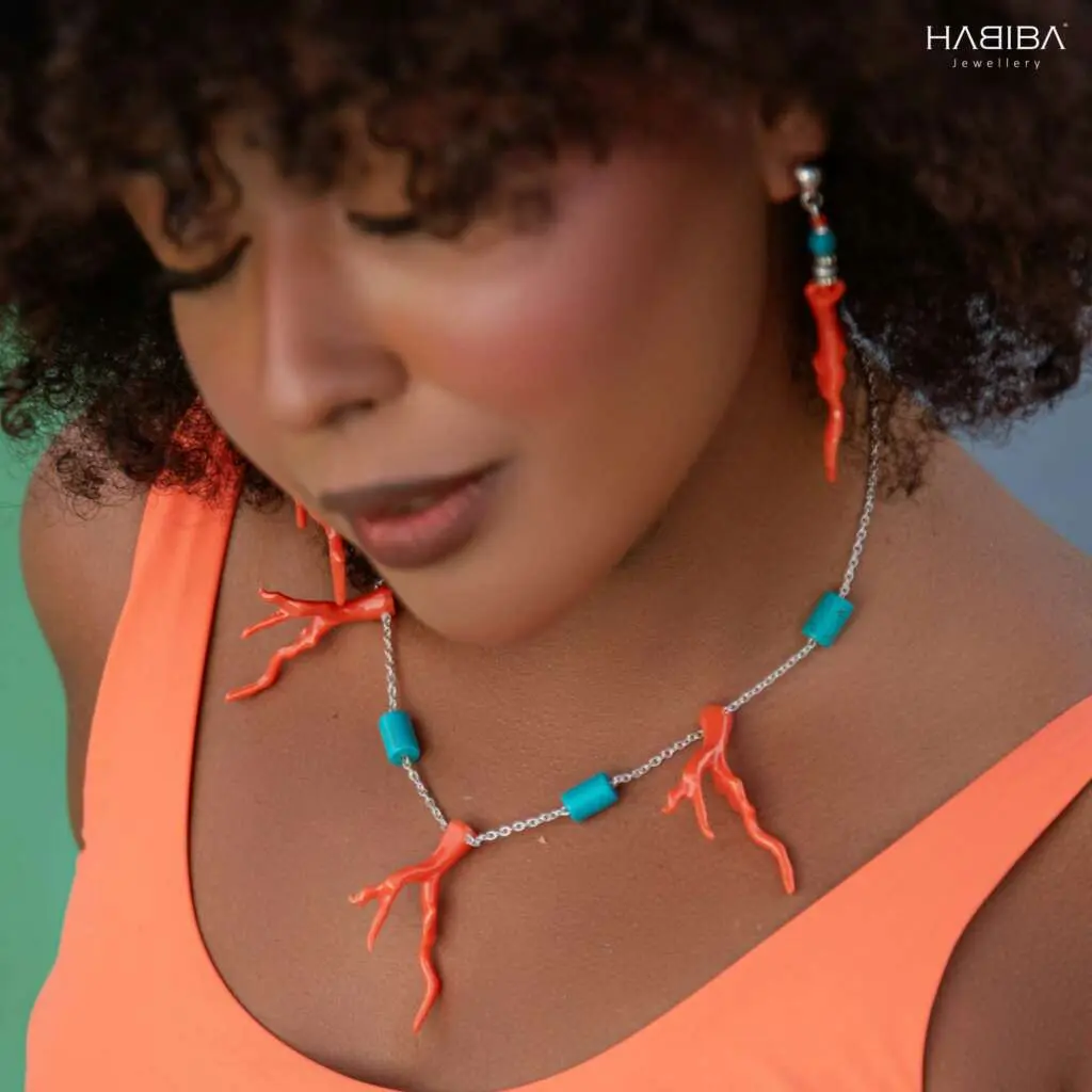 Collier CORALIA Branche rouge