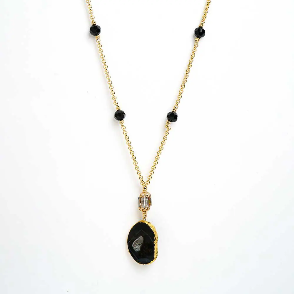 Sautoir AGATE noir