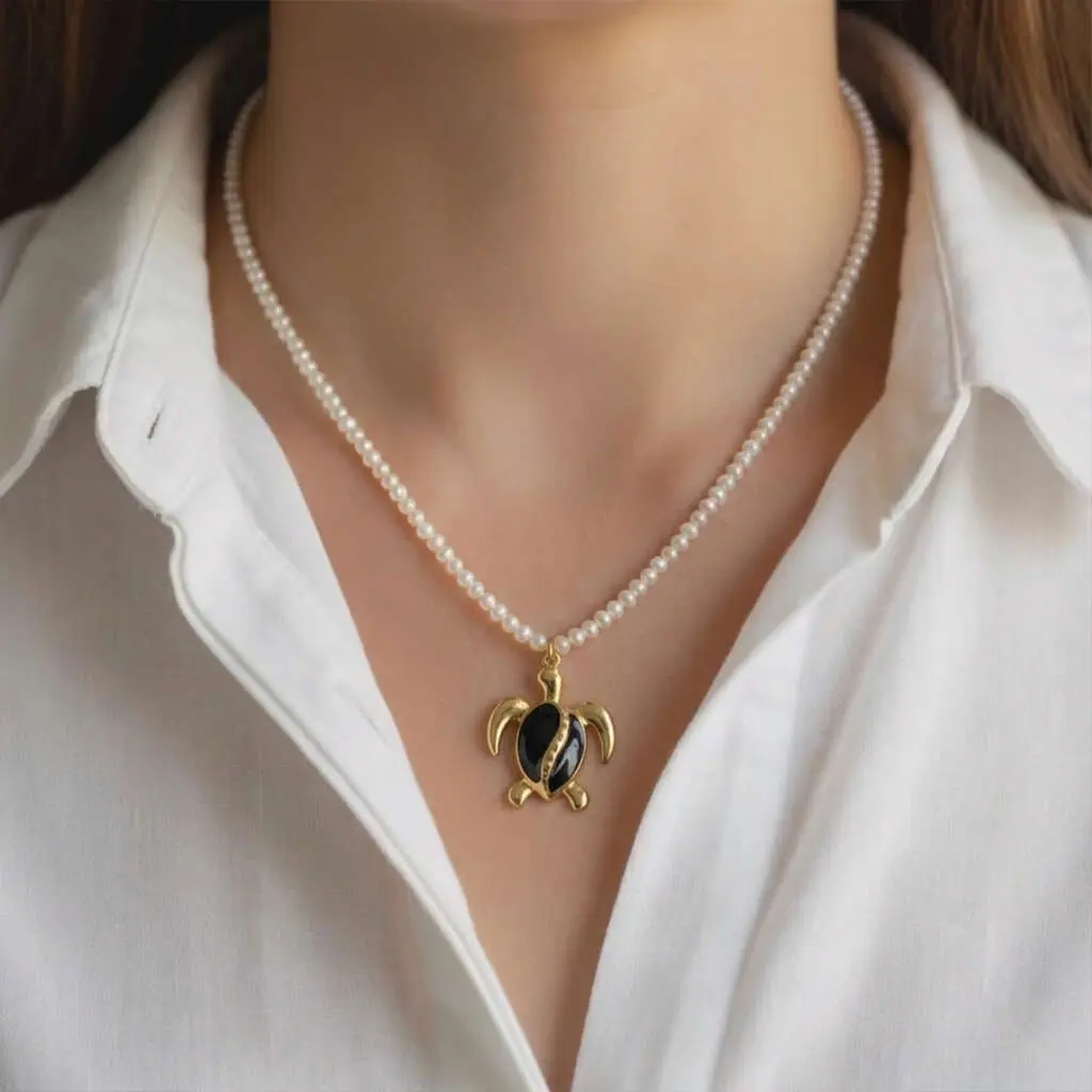 Collier en perles Tortue
