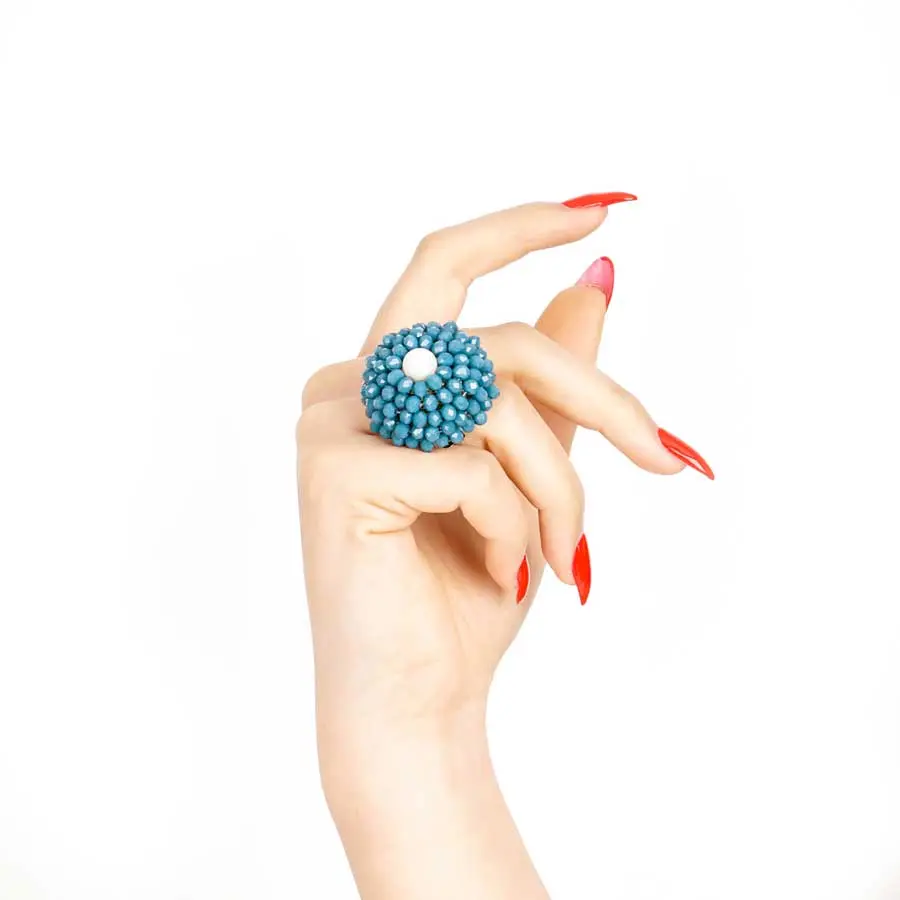 Bague, Dôme de SOFIA, bleu cyan