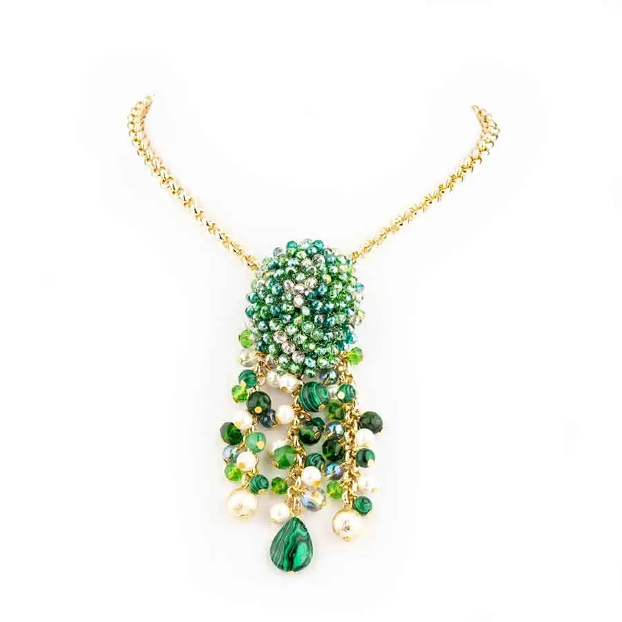 Collier Dôme de SOFIA, Vert malachite