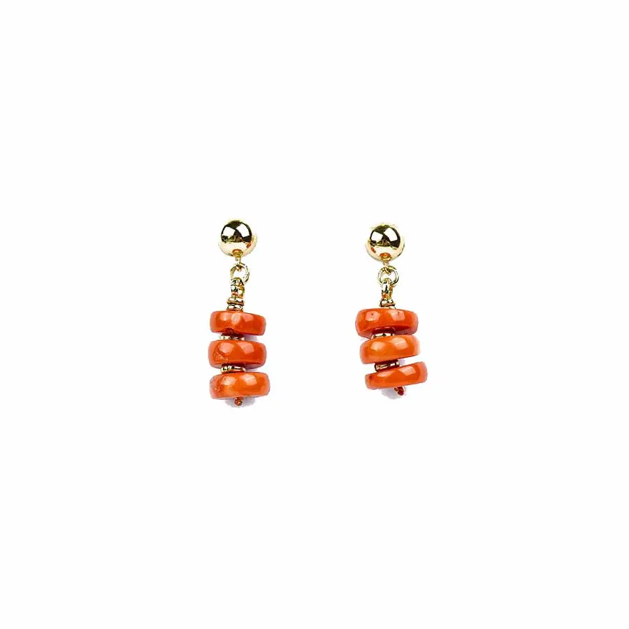 Boucles d’oreilles CORALIA rondelles