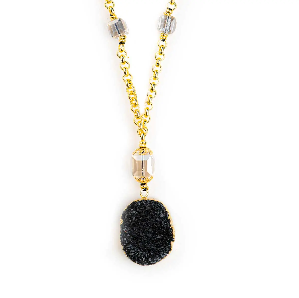 Collier AGATE noir