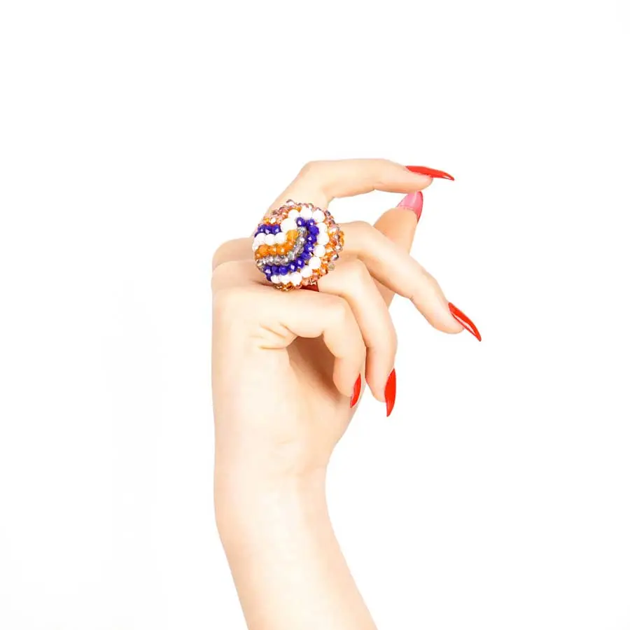 Bague, Dôme de SOFIA, or et bleu