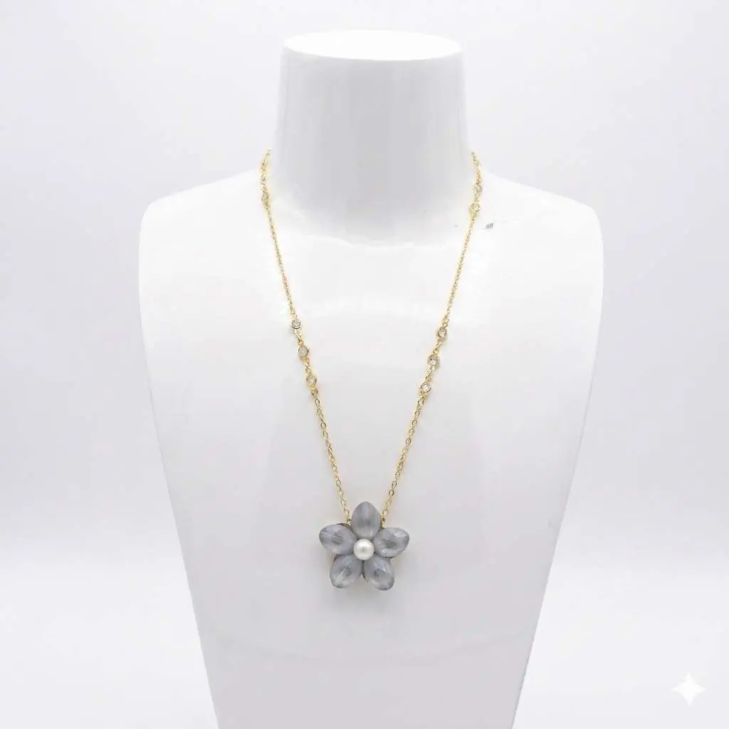Collier FLORIA Gris Claire