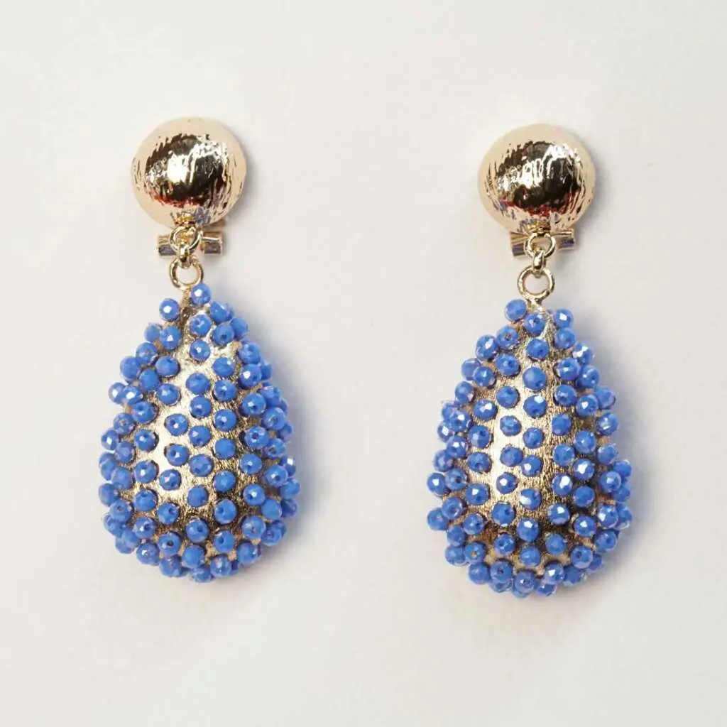 boucles d'oreilles SOFIA, Bleue