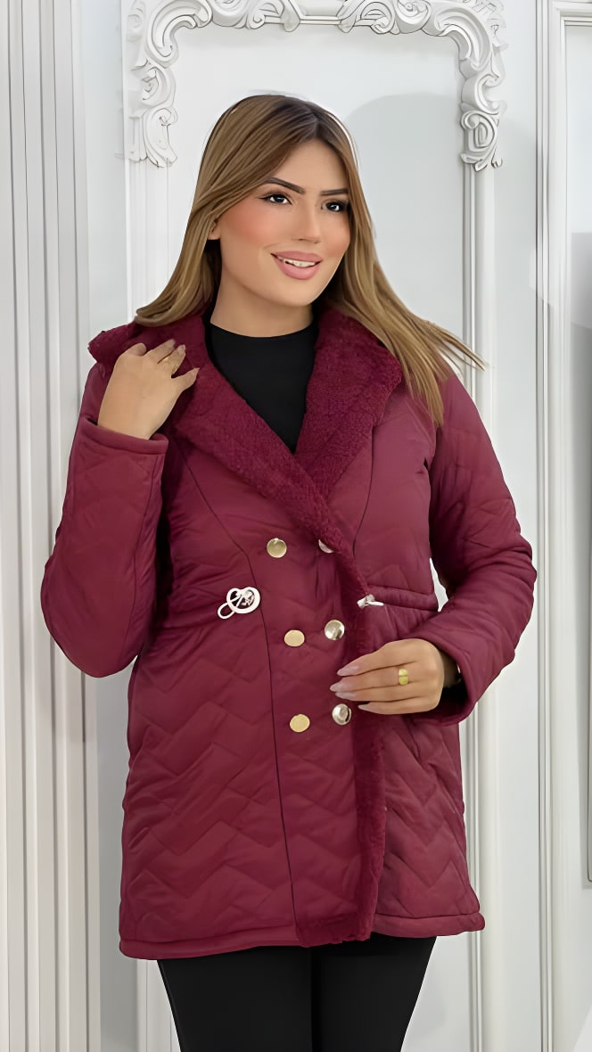 Manteau Chic Doublé Fourrure
