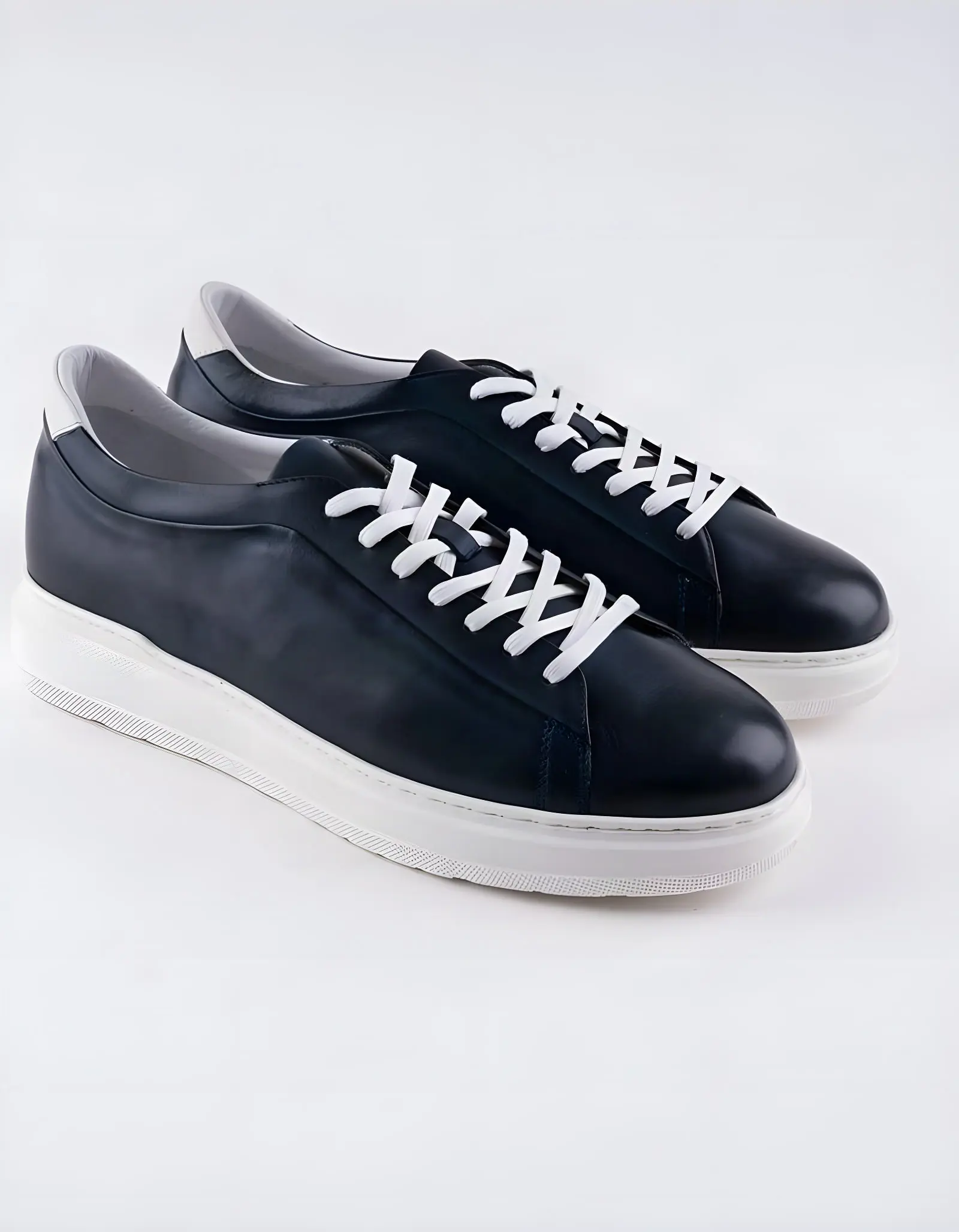 Baskets en cuir Danilo – BLC02 Bleu