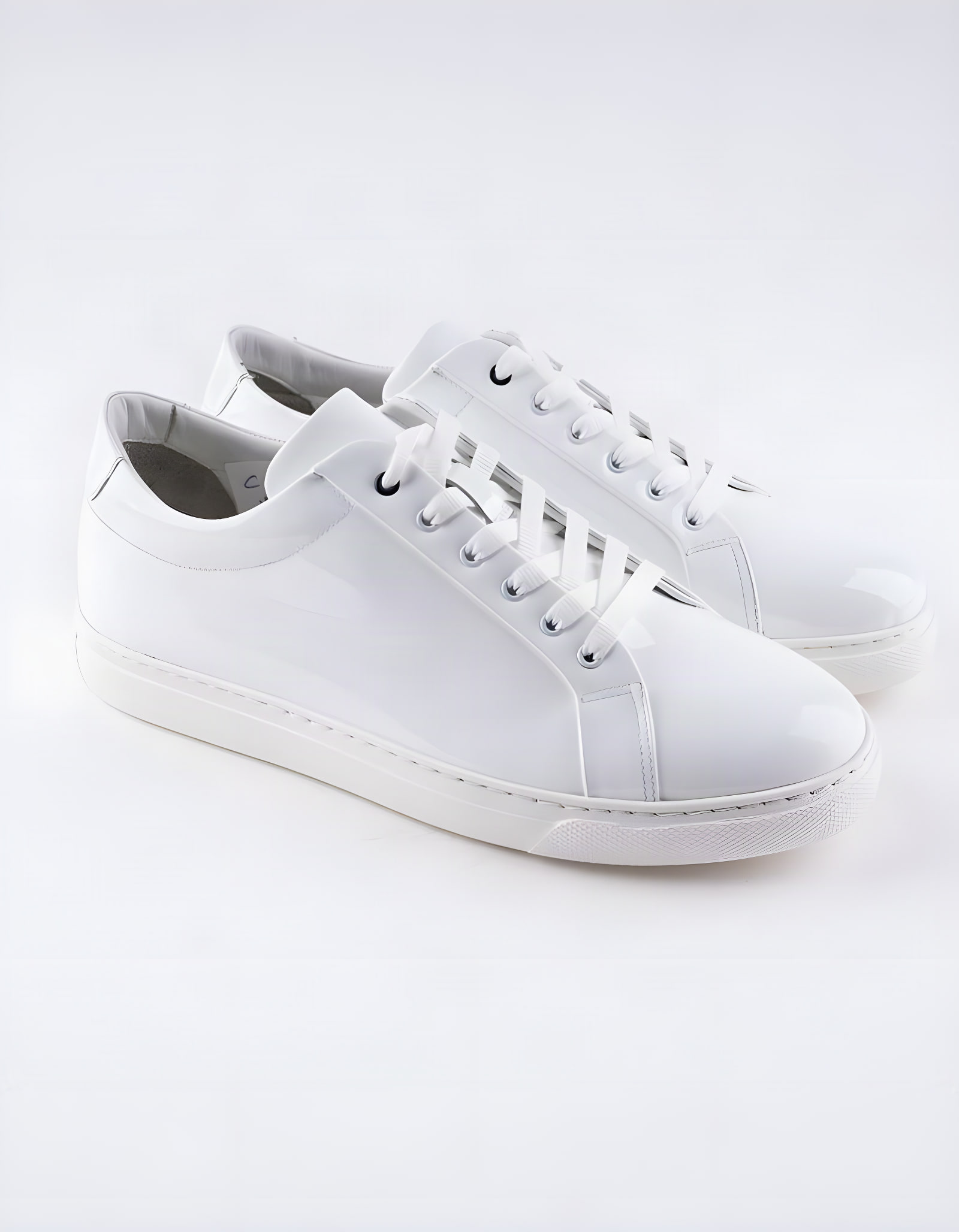 Baskets en cuir Leo – CU05 Blanc