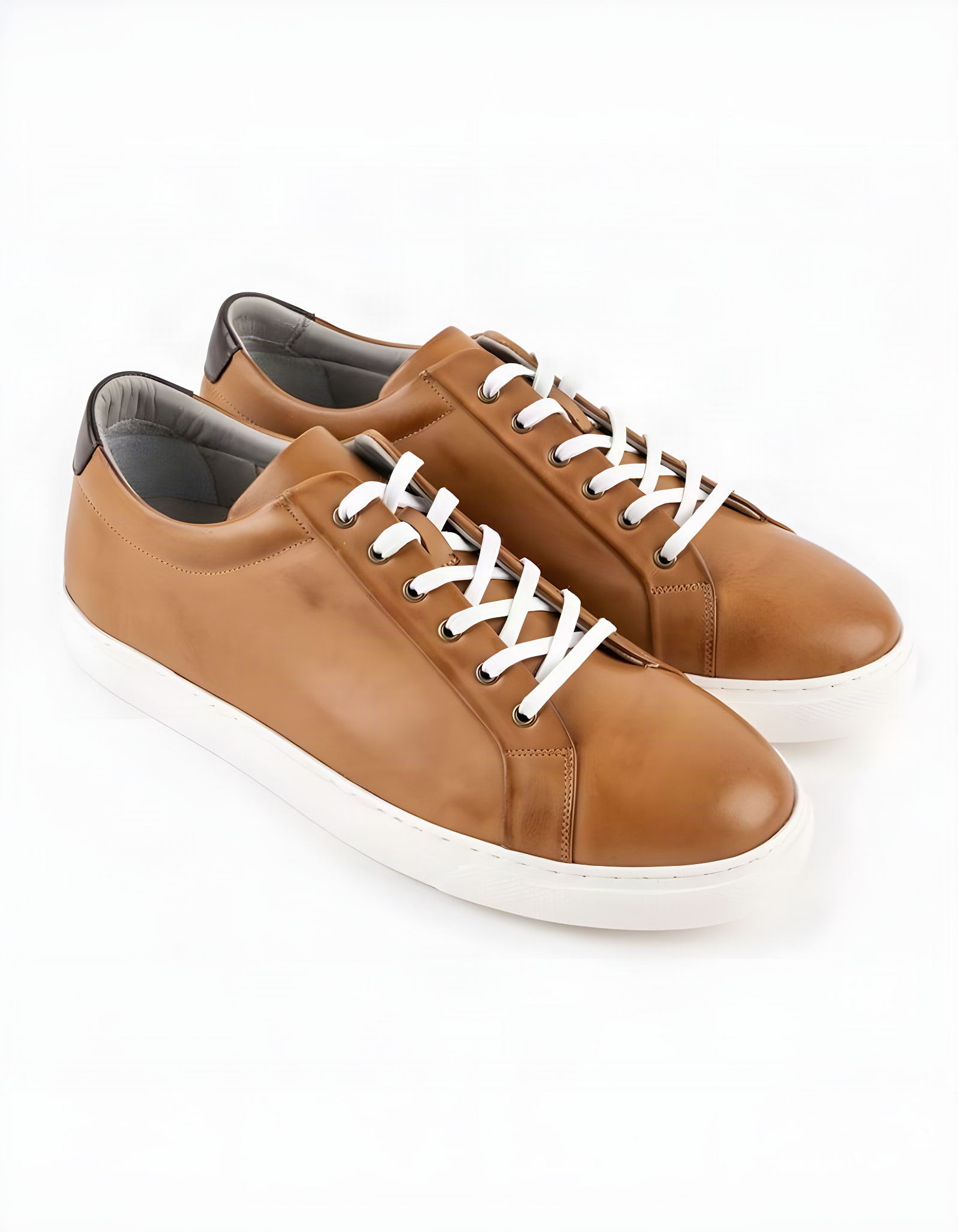 Baskets en cuir Leo – CU05 Camel