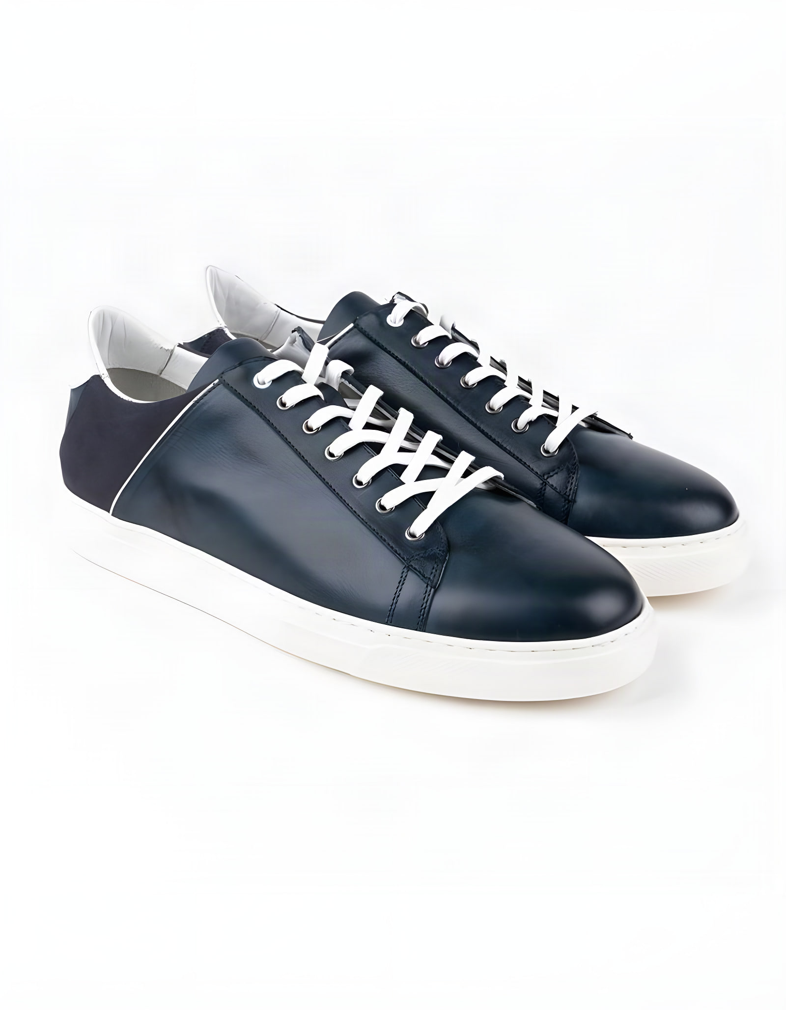 Baskets en cuir Leo – CU21 Bleu