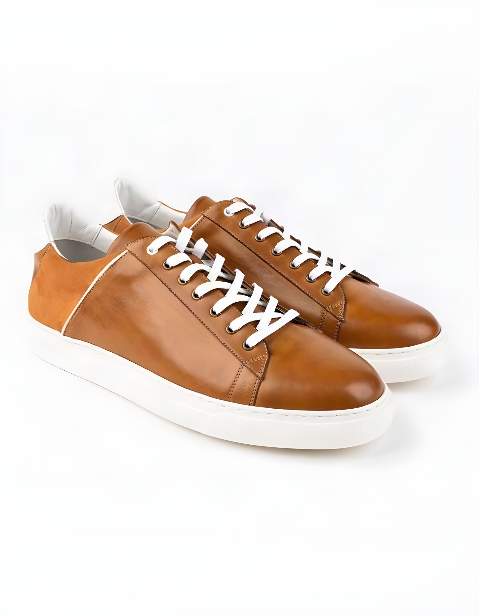 Baskets en cuir Leo – CU21 Camel