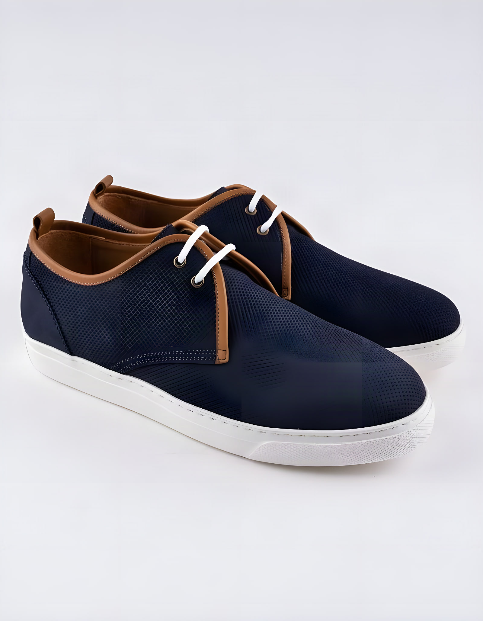 Baskets en cuir Leo – CU32 Bleu
