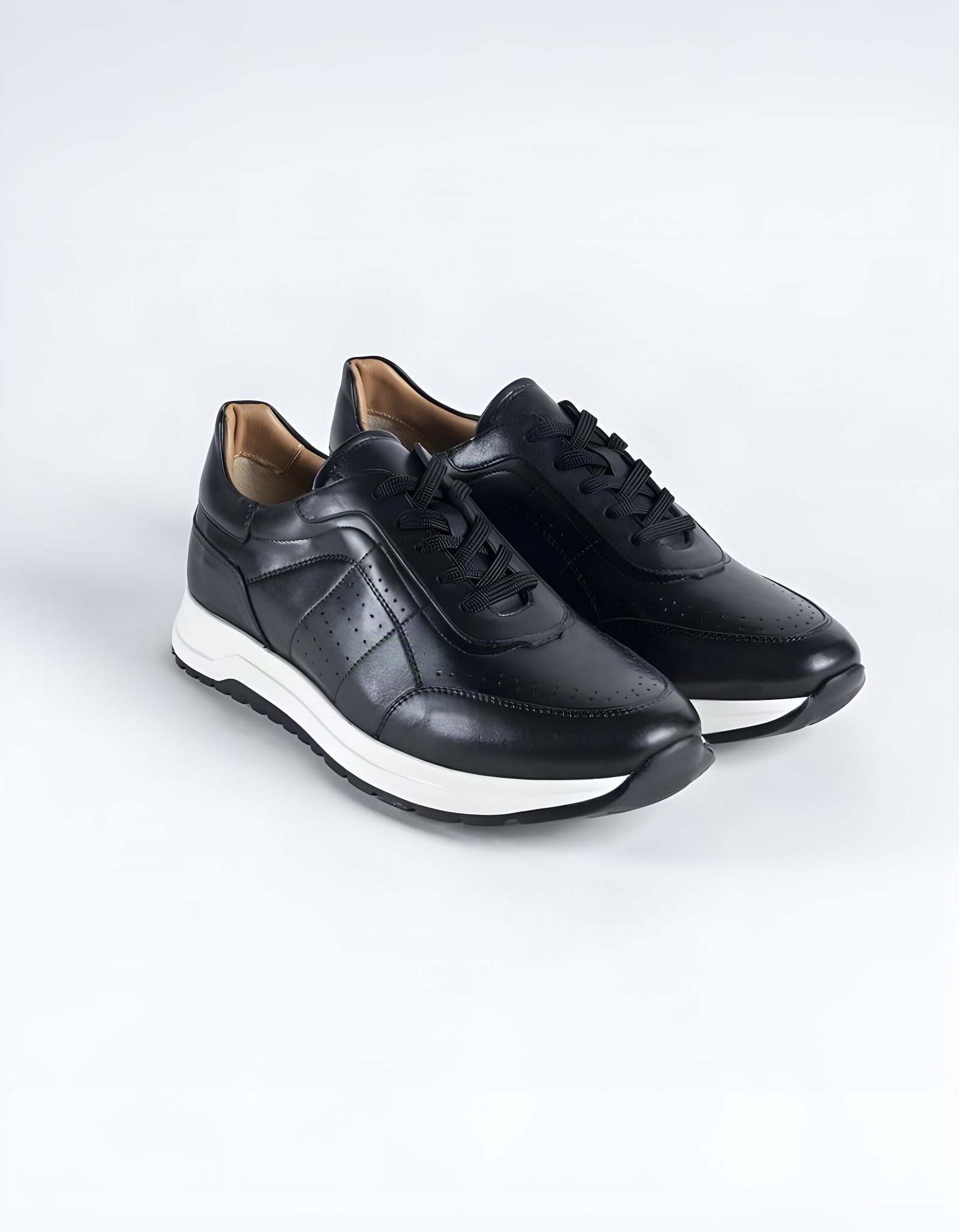Baskets en cuir Ricardo – 1302 Noir