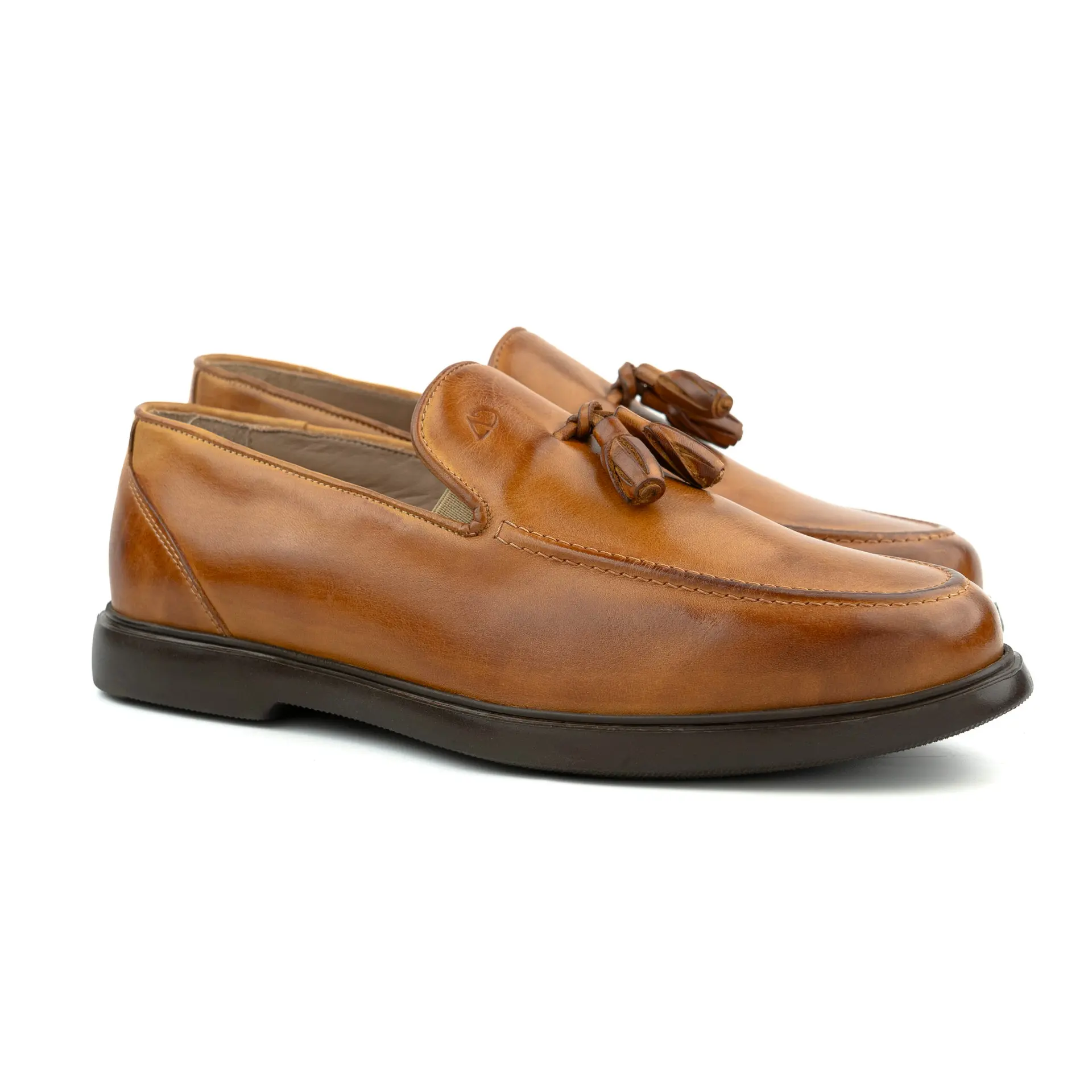 CHAUSSURE HOMME EN CUIR – F06 CAMEL