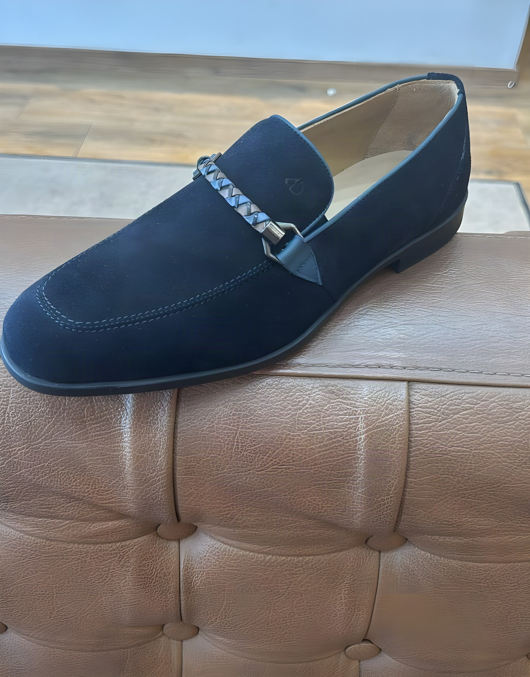Chaussures en cuir – 8711 DAIM BLEU