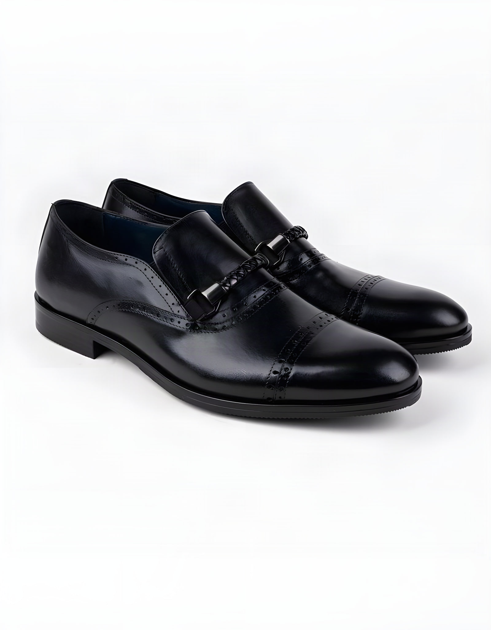 Chaussures en cuir Dante – DB01 Noir