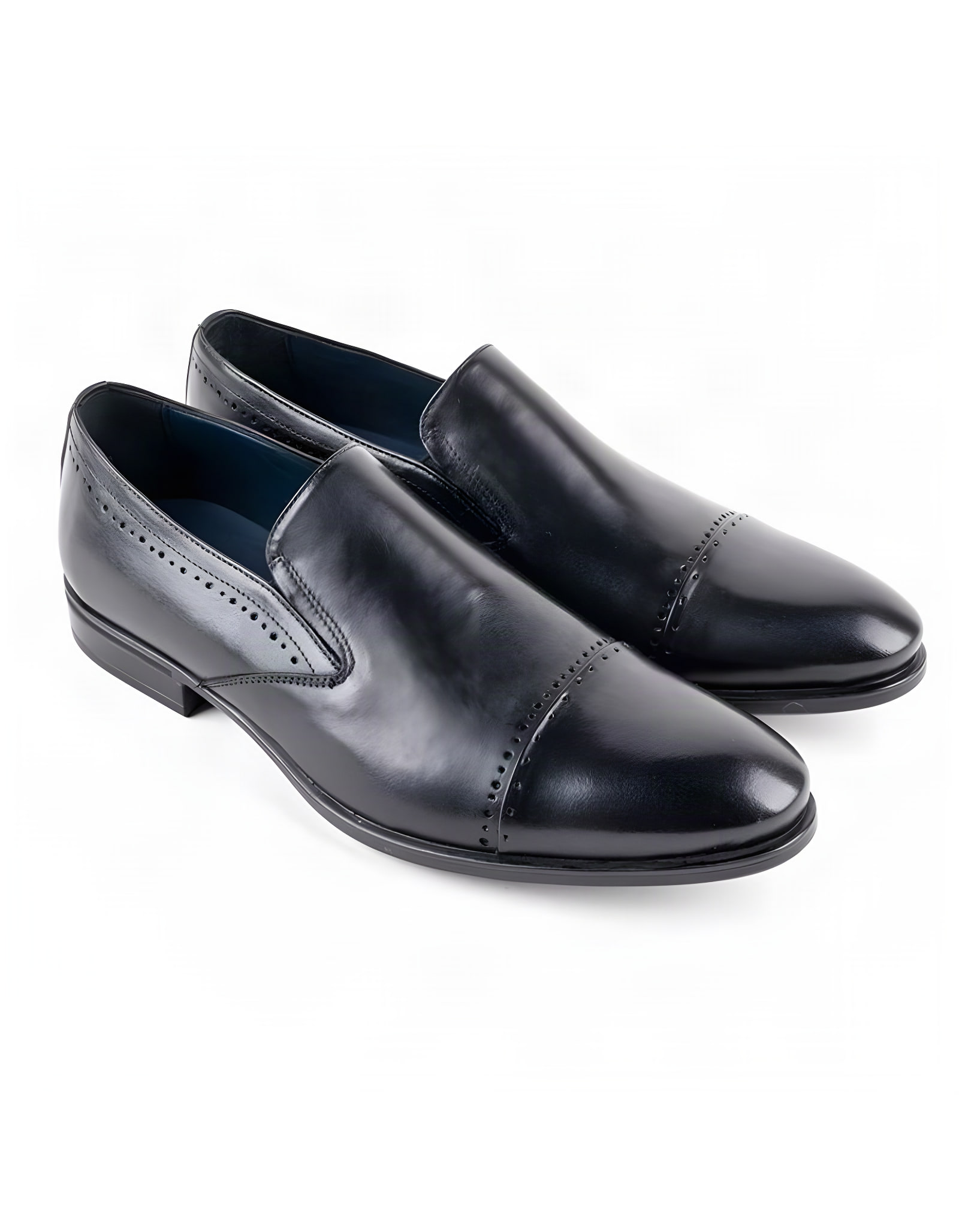 Chaussures en cuir Silvio – 8607 Noir