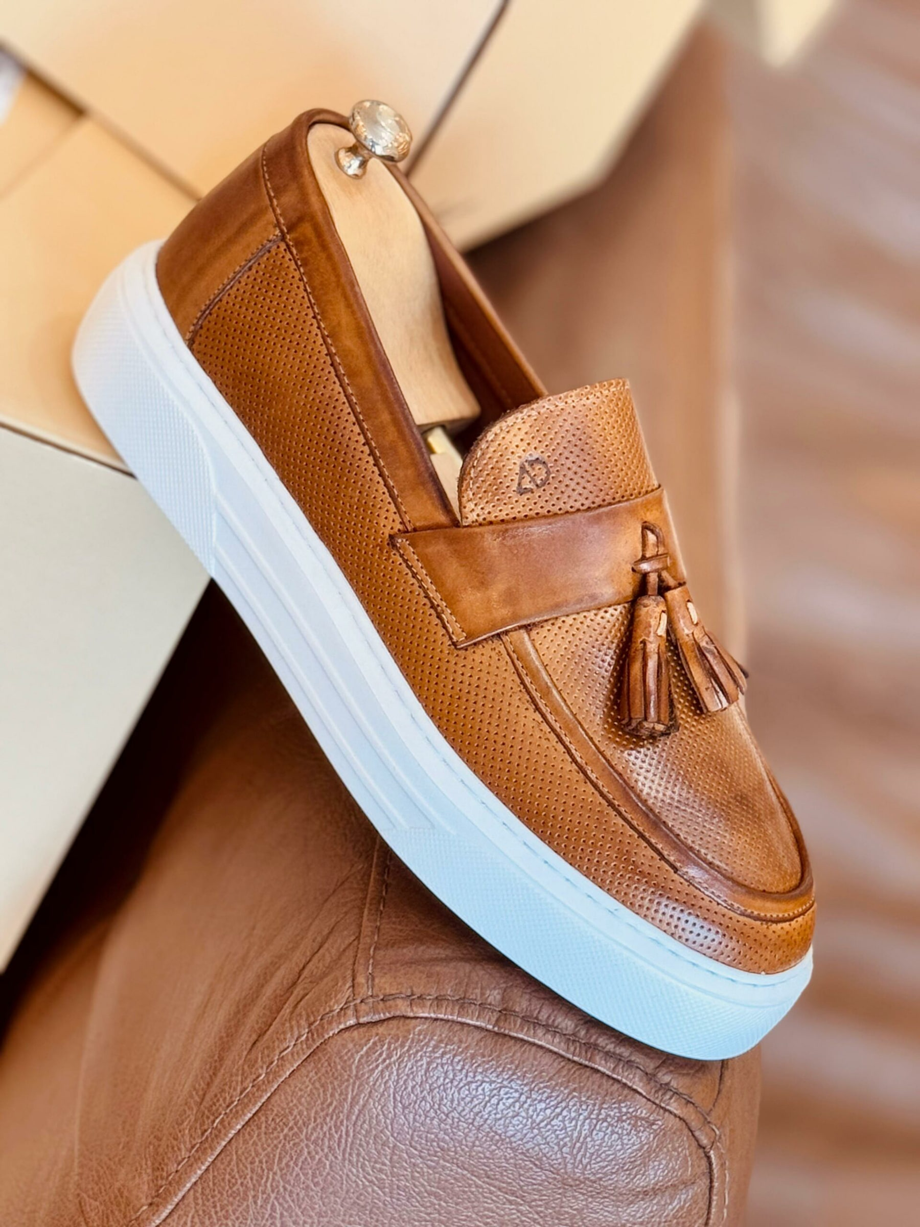 MOCASSIN en cuir Cassio – CVR07 CAMEL