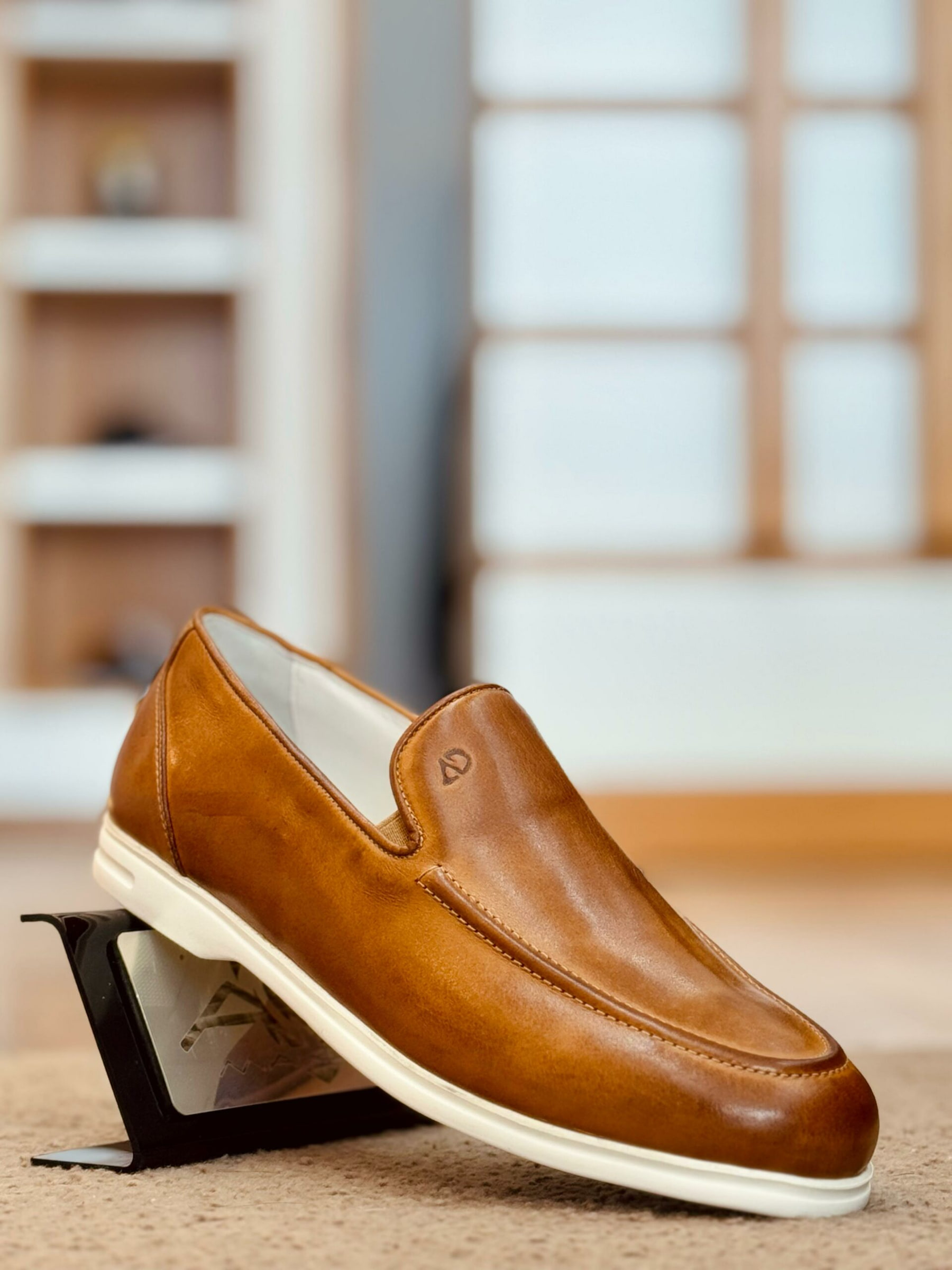 Mocassins en cuir – TE11 CAMEL