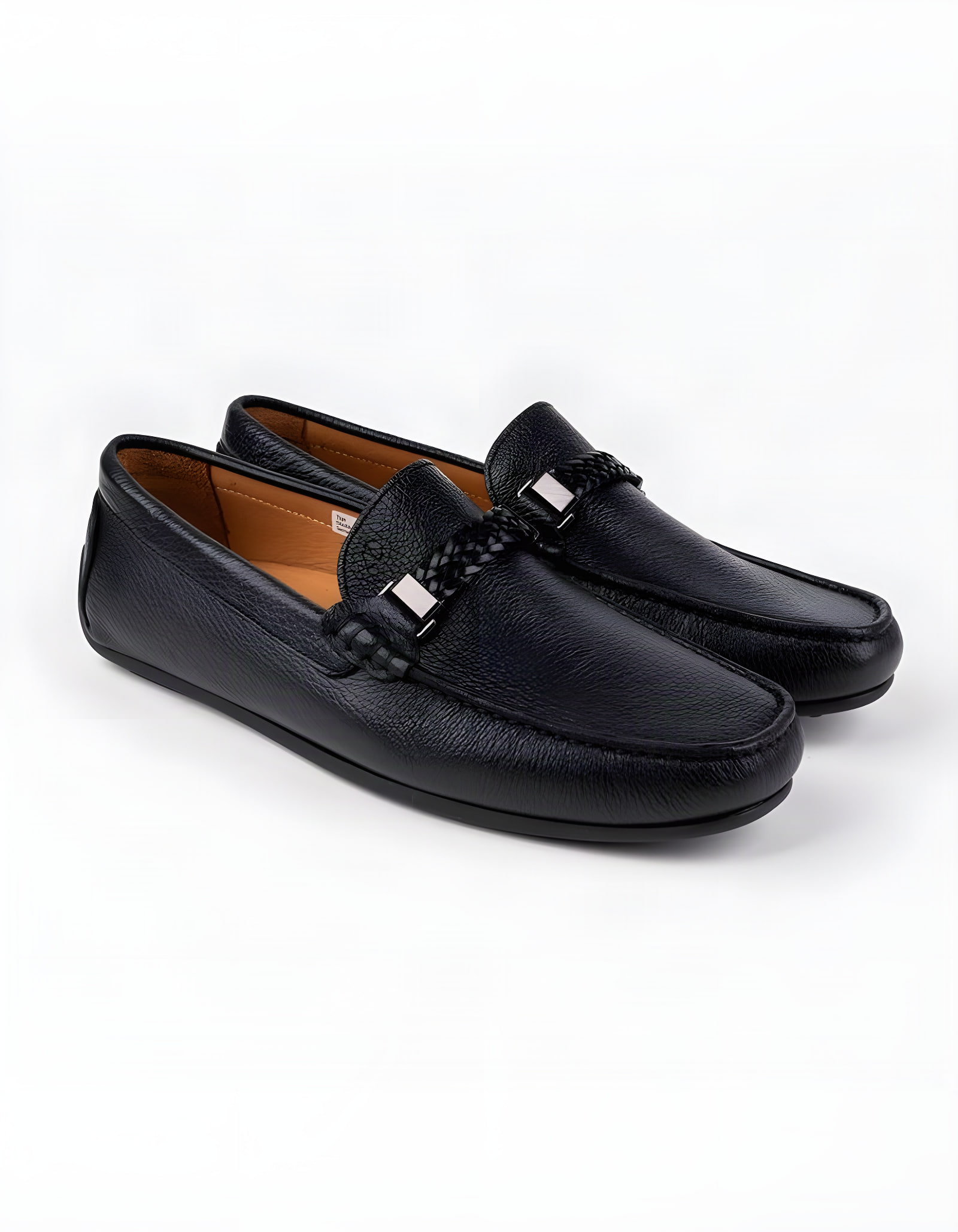 Mocassins en cuir Tino – TD101 Noir