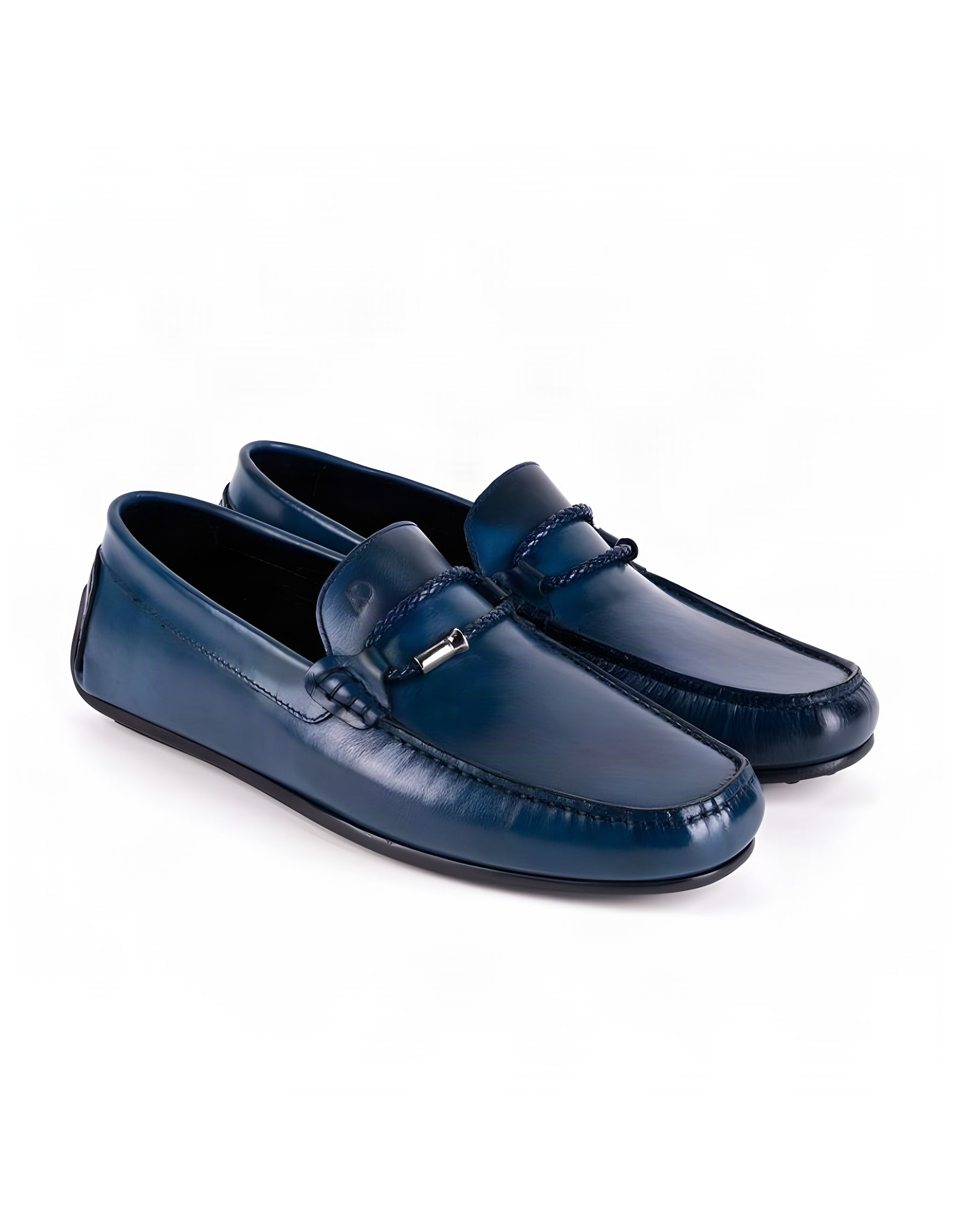 Mocassins en cuir Tino – TD105 Bleu