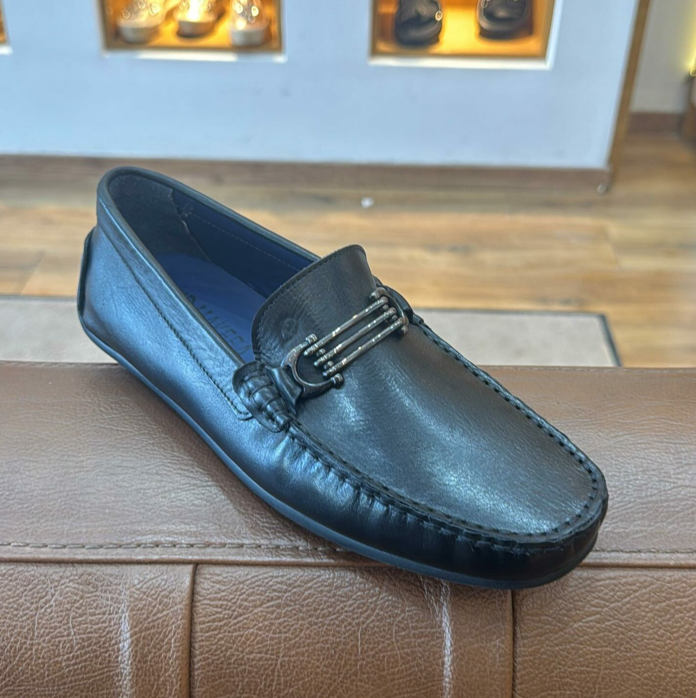 Mocassins en cuir Tino – TD111 NOIR