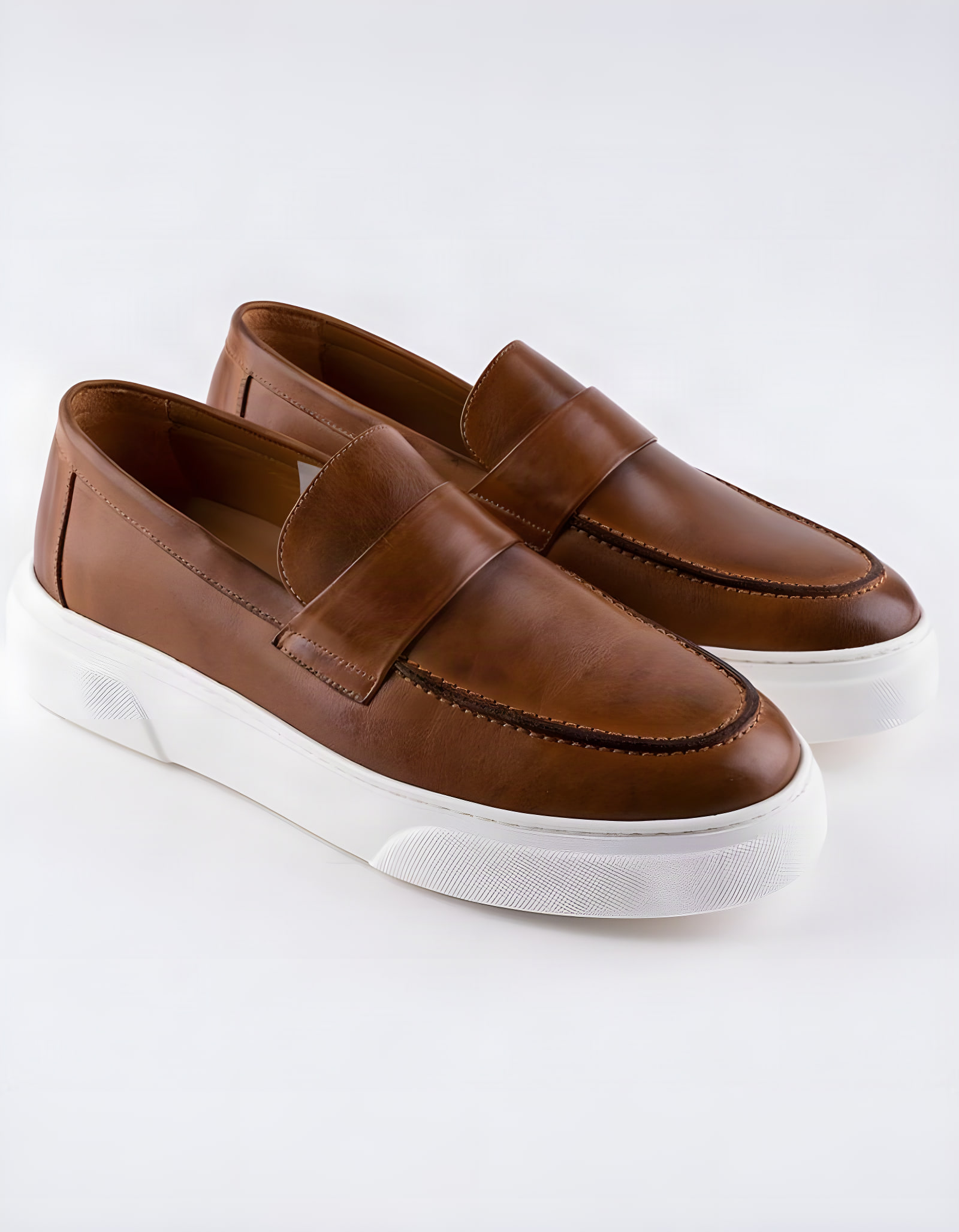 Slip-on en cuir Luigi – LF01 Camel