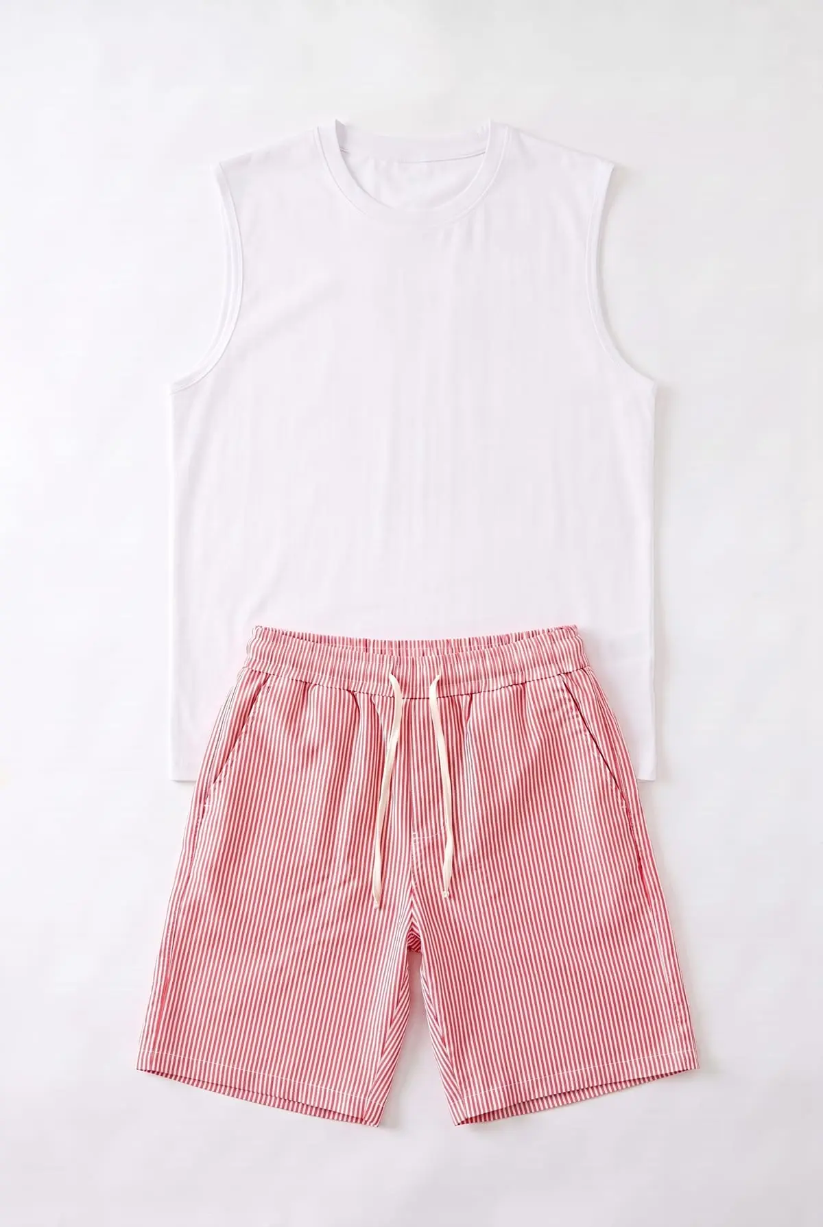 Set Débardeur + Short Riée Rose