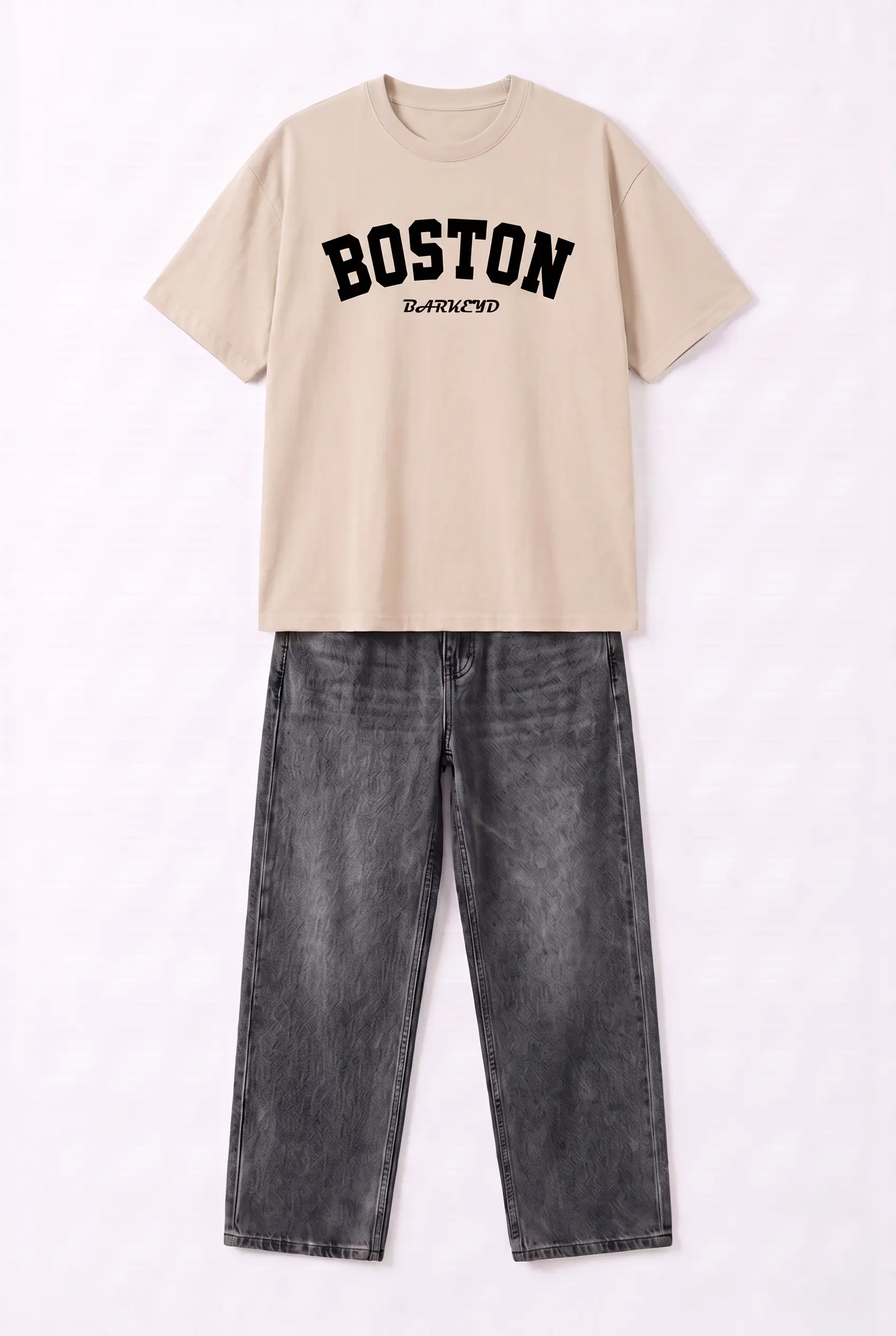 T-SHIRT BOSTON + JEANS