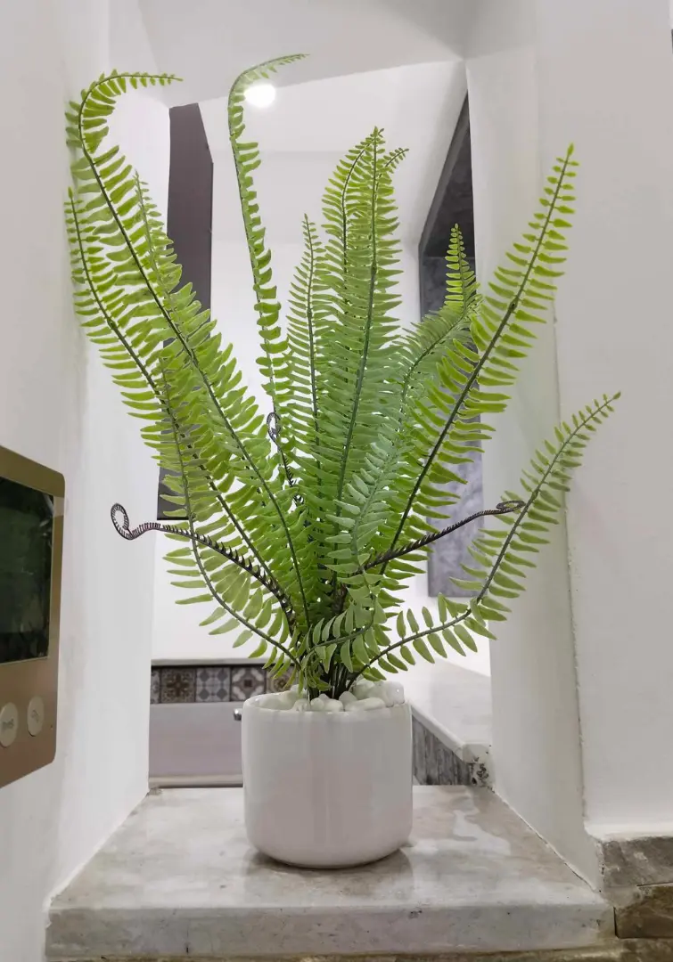 Mini Plante Artificielle fougère Avec Pot En Céramique RF502