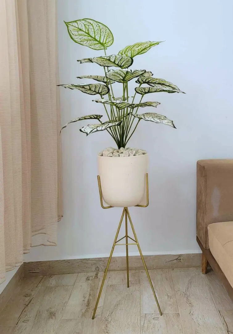 Plante artificielle Epipremnum aureum Dans Un Pot En Céramique Avec Support A24