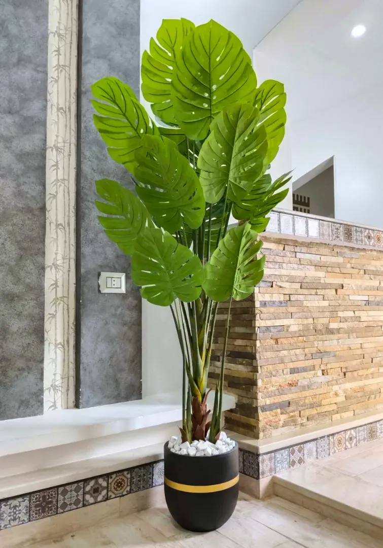 Plante Artificielle Monstera Dans Un Pot En Céramique X135