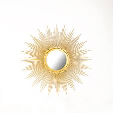 Sunburst wall mirror