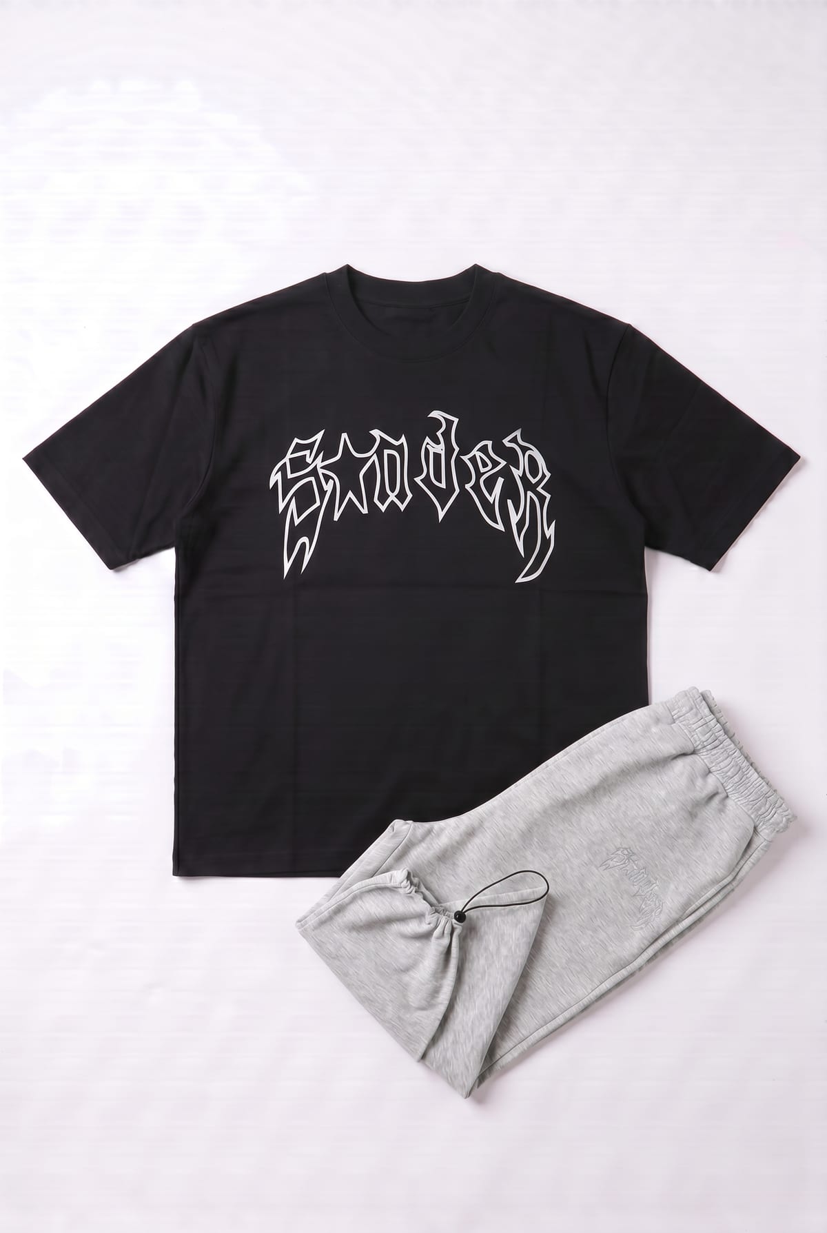 Set T-Shirt Oversize Imprimé Spider + Baggy Pants